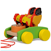 Hen Pecking Pull-Along Toy